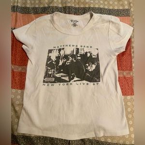 Brandy Melville White Matthews Band Top
